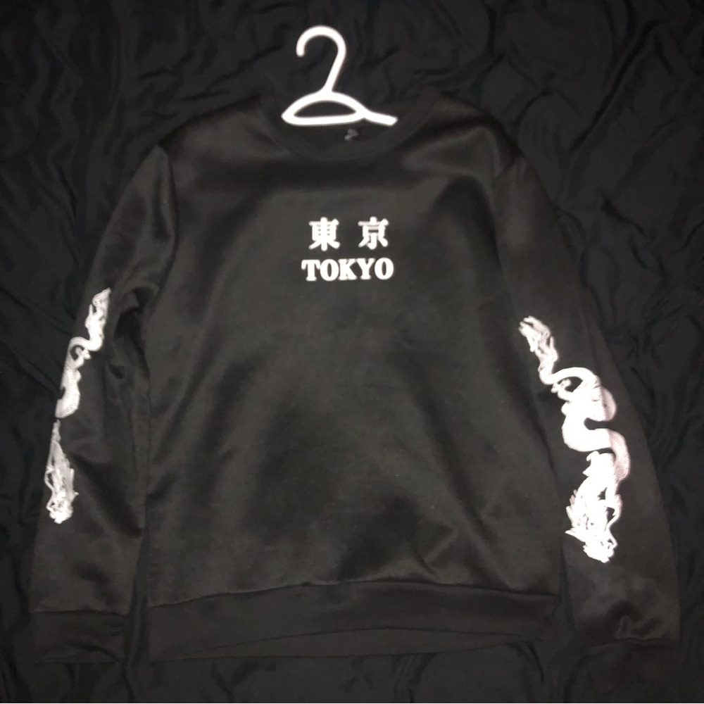 SHEIN Black Tokyo Sweater